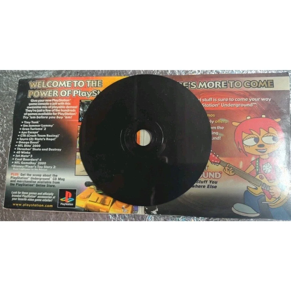 PlayStation Underground Demo Disc Shock Your System! With Original Sleeve